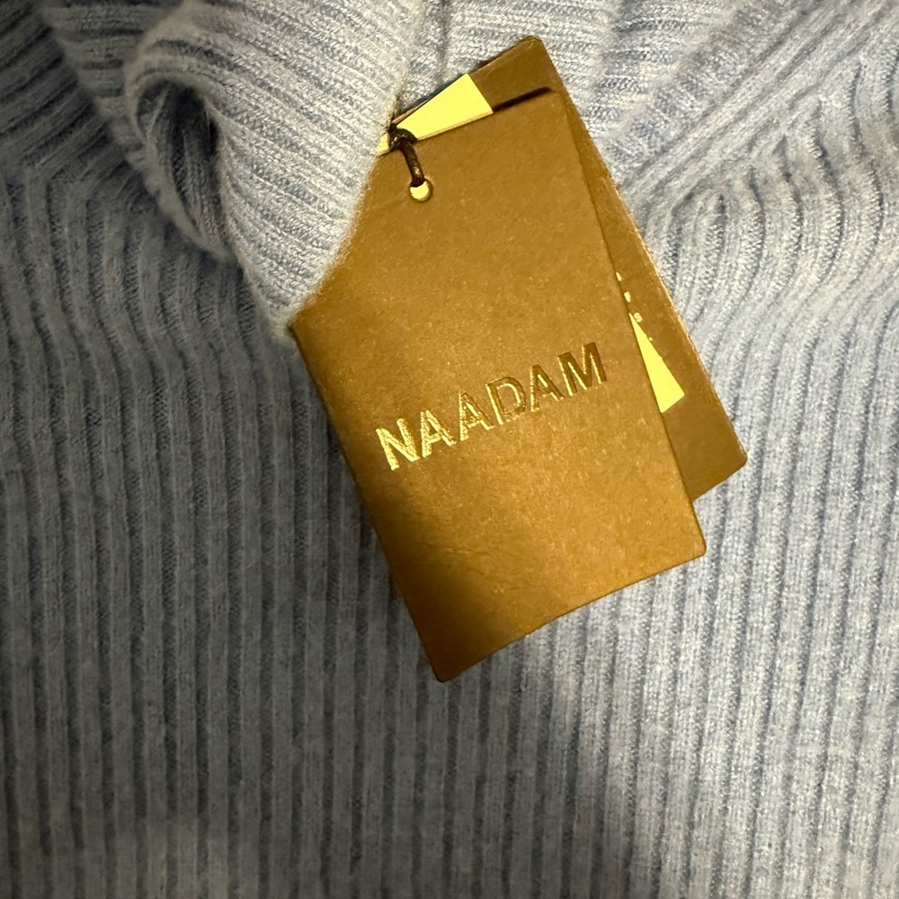 NAADAM Sky Blue Ribbed Knitwear